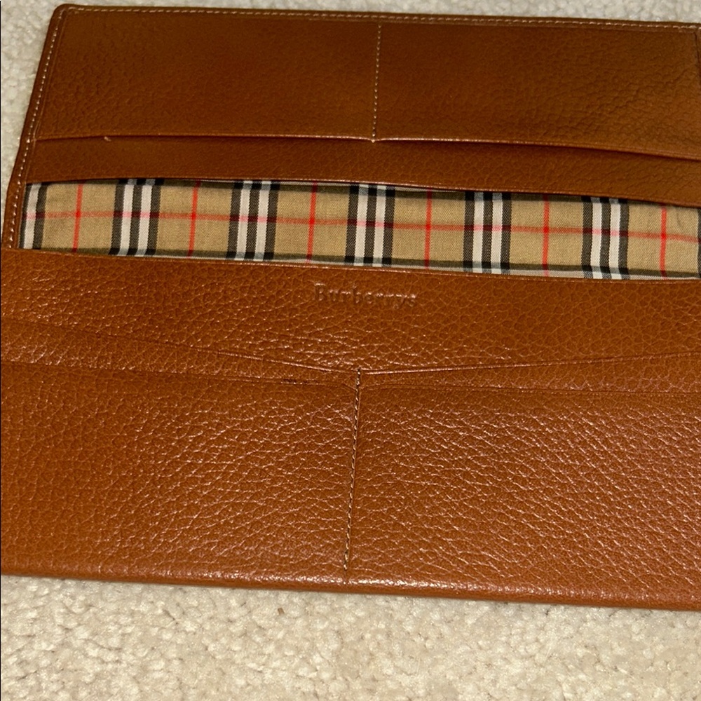 Burberry Brown Leather Long Wallet - Picture 5 of 5